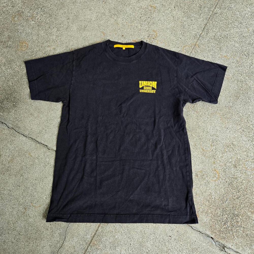 Vtg Y2k UNION LA Union State University School Logo Graphic Tee Shirt M USA Made
